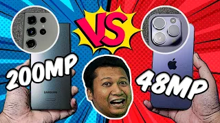 Galaxy S23 Ultra vs iPhone 14 Pro Max: 200MP vs. 48MP dalam keadaan siang dan malam