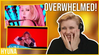 REACTION to HYUNA - BUBBLE POP, RED, ROLL DEEP & LIP AND HIP MVs