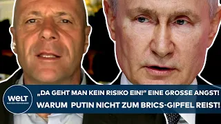 UKRAINE-KRIEG: "Da geht man kein Risiko ein!" Warum Putin nicht persönlich am Brics-Gipfel teilnimmt
