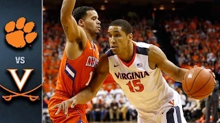 Clemson vs. Virginia Basketball Highlights (2015-16)