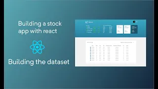 How to build a stock app with react - building the dataset