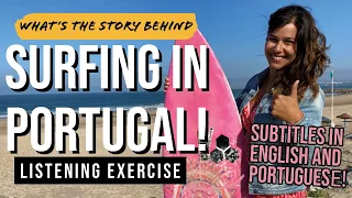 Surfing in Portugal | Portuguese Listening Exercise with Portuguese Surfer Inês Bispo!