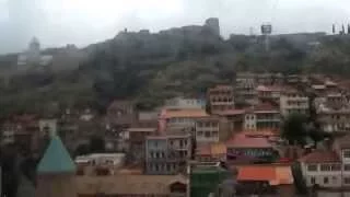 Aerial tramway in Tbilisi, Georgia