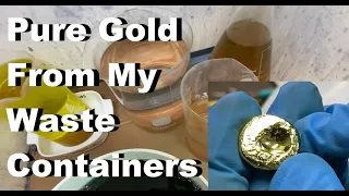 Gold Recovery from the Waste Containers