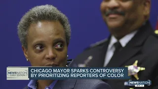 Chicago mayor sparks controversy by prioritizing reporters of color