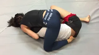 BJJ roll of Johnathan vs Pamela (a.k.a. the Female Ninja) Round 1 on 05/11/2021 at GSF Academy