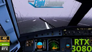 Flight Simulator 2020 | TURBULENT DEPARTURE IN A STORM | 3080 4K ULTRA REALISTIC