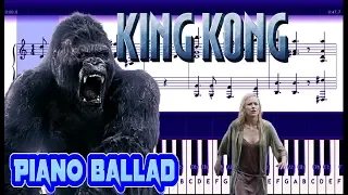 How to play KING KONG Piano ballad tutorial with piano sheet