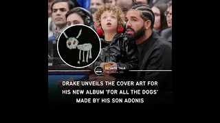 Drake revealed the album cover of ‘FOR ALL THE DOGS’ drawn by his 5-year son Adonis. 🔥 #shorts