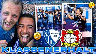 WIR bleiben DRIN!💙🤍+Platzsturm🔥| VfL Bochum vs  Bayer Leverkusen | 34 Spieltag | Stadion Vlog