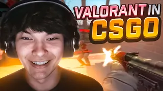 PLAYING CSGO LIKE VALORANT !!! | Sinatraa