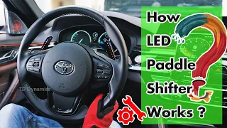 How LED Paddle Shifter Works on Toyota Supra MKV AE90 Steering Wheel -TDD