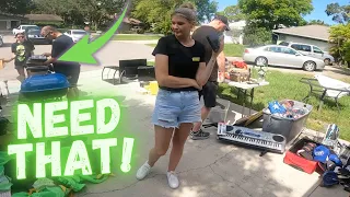 DROPPING HUNDREDS OF DOLLARS AT ONE GARAGE SALE!
