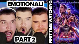 EMOTIONAL! Avengers End Game FOR THE FIRST TIME! PART 2 Movie Reaction