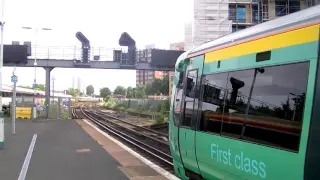 Southern Class 377 149 and 377 467 departs East Croydon for London Victoria