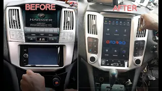 The PX6 Tesla Style Android Radio for Harrier or Lexus Installation video