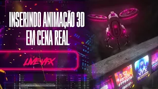 Inserindo Animação 3D em Cena Gravada - 3D Camera Tracking  After Effects Element |  [APRENDAVFX ]