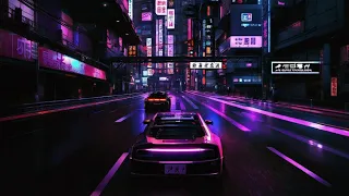 80s cyberpunk drive in futuristic night city & blade runner synthwave mix