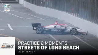 Top moments from Practice 2 // 2024 Acura Grand Prix of Long Beach | INDYCAR