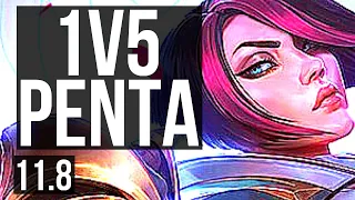 FIORA vs RIVEN (TOP) (DEFEAT) | 1v5 Penta, 11 solo kills, 600+ games | BR Diamond | v11.8