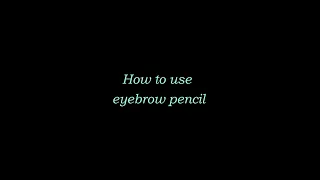 Amazing! Eyebrow Pencil Can Use Like This!