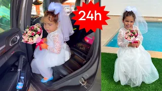 Amira fait 24 heures en robe de mariée￼