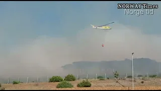 HELICOPTER BELL 205 FIREFIGHTING AT UCT - CAPE TOWN  SOUTH AFRICA highlight