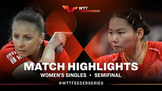 He Zhuojia vs Ivana Malobabic | WS-SF | WTT Feeder Olomouc 2023