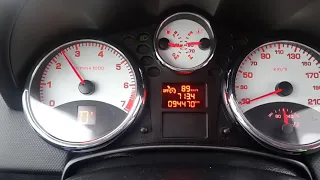 Peugeot 207cc 1.6vti automatic 120hp 0-100 (130) km/h acceleration