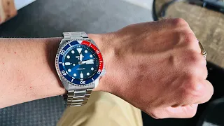 #seiko watch SRPD automatic Pepsi unboxing first look
