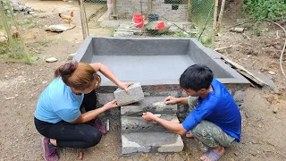 Harvest the peanut garden and sell it at the market. Build a private pond on the farm |  Linh's Life