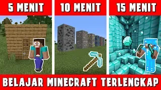 Cara Bermain Minecraft Pemula TERLENGKAP! 15 Menit bisa SURVIVAL + dapet Diamond!