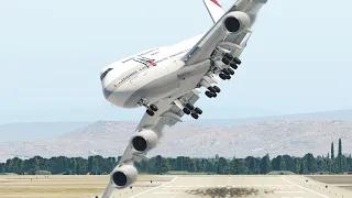 B747 Pilot Made All Passengers Throw Up With This Landing [XP11]