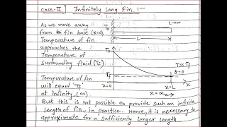 HT Lecture 21 || Pin Fin with Infinite Length & Pin Fin with Convection from its End