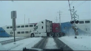 FrontRunner train hits FedEx truck