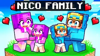 Having a NICO FAMILY in Minecraft!