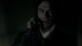 The Vampire Diaries 7x22 Damon hears Elena's voice in the vault (Delena kisses Flashbacks)