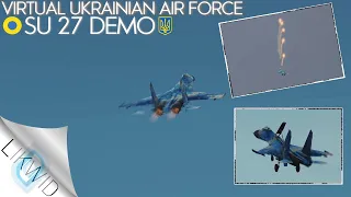 Virtual Ukrainian SU 27 Demonstration - DCS Airshow