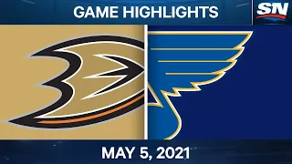 NHL Game Highlights | Ducks vs. Blues - May 5, 2021