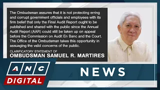 Ombudsman clarifies statement on non-publishing of COA audit observations | ANC