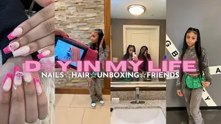 D☆Y IN MY LIFE| GRWM,HAIR,NAILS,UNBOXING,PARTY ||Ra’Mariah Alexia