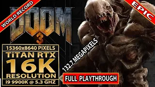 🔥 Doom3 BFG - playthrough | 16K resolution(15360x8640) | Doom 3 BFG: Lost Mission(Walkthrough) | 16K