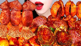 ASMR SPICY SEAFOOD BOIL 매운 대왕해물찜 먹방 SCALLOP, OCTOPUS, SQUID, ABALONE, SHRIMP MUKBANG EATING SOUNDS