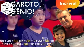 MENINO GÊNIO DA MATEMÁTICA DO CALDEIRÃO DO HUCK RYUJU OKADA