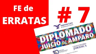 CRÍTICA 07 al Diplomado "Juicio de Amparo", 2021. Sesión 3 del Módulo III 9 de marzo de 2021.