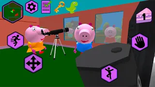 Любовь с ПИГГИ Свинка Пеппа СОСЕДИ ГРЕННИ - Piggy Neighbor Family Escape Granny