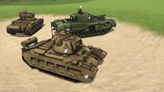 Girls und Panzer: Dream Tank Match - Farming Crews and Support Cards