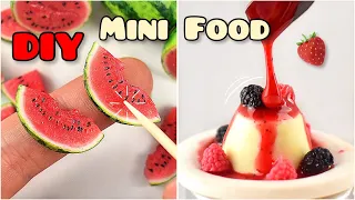 9 DIY Miniature ART 🍉 🍮 | FOOD | Strawberrypuffcake
