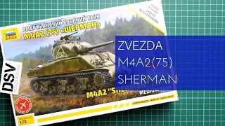 Zvezda 1/72 M4A2(75) Sherman (5063) Review