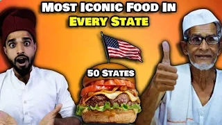 Villagers React To The Most Iconic Food In Every State In America | 50 State Favorites ! Tribal